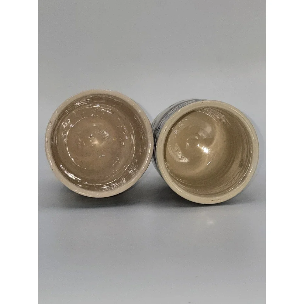 Christian Feast of Tabernacles October 1988 Hand Painted Ceramic Goblet Set of 2